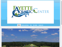 Tablet Screenshot of fayetteaquaticcenter.com